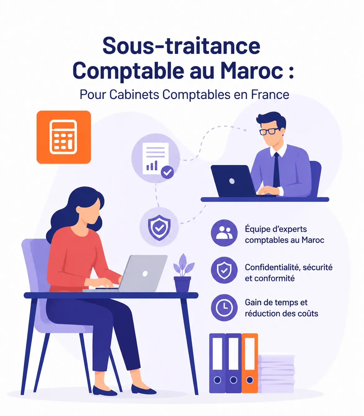 Sous-traitance comptable Maroc pour cabinets français We Process